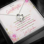 To My Granddaughter I Squeezed This Necklace Really Tight From Grandma Forever Love Heart Pendant Necklace To My Granddaughter I Squeezed This Necklace Really Tight From Grandma Forever Love Heart Pendant Necklace