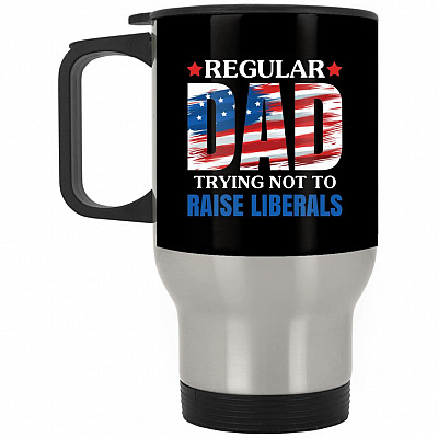 14 oz. Silver Travel Mug