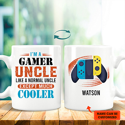 Personalized I'm a Game Uncle Like a Normal Uncle Ceramic Coffee Mug - Water Bottle - Color Changing Mug