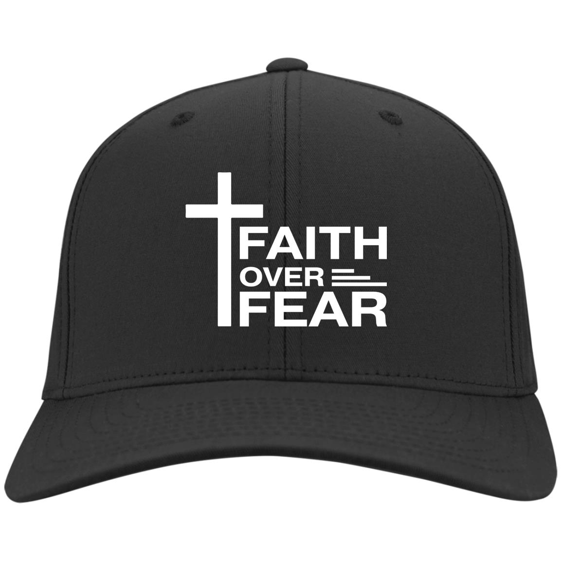 Faith Over Fear hat, Black, Twill Cap
