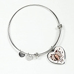 Personalized Photo In Loving Memory As Long As I Breathe You Will Be Remember Heart Pendant Necklace - Bangle Personalized Photo In Loving Memory As Long As I Breathe You Will Be Remember Heart Pendant Necklace - Bangle