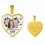 Personalized Photo In Loving Memory As Long As I Breathe You Will Be Remember Heart Pendant Necklace - Bangle Personalized Photo In Loving Memory As Long As I Breathe You Will Be Remember Heart Pendant Necklace - Bangle