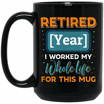 15 oz. Black Mug