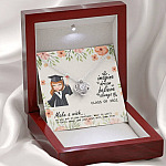 Graduation Gift Class of 2021 Make a Wish and Put on Your Necklace Love Knot Pendant Necklace