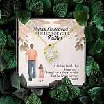 Dad Memorial a Father Holds His Daughter's Hand for a Short While Forever Love Pendant Necklace Dad Memorial a Father Holds His Daughter's Hand for a Short While Forever Love Pendant Necklace