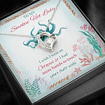 To My Smokin' Hot Lady I Wish I Were An Octopus So I Had More Hands To Touch Your Butt Forever Love Heart Pendant Necklace To My Smokin' Hot Lady I Wish I Were An Octopus So I Had More Hands To Touch Your Butt Forever Love Heart Pendant Necklace