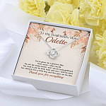 Personalized to My Boyfriend's Mom You've Given A Gracious Man Love Knot Pendant Necklace