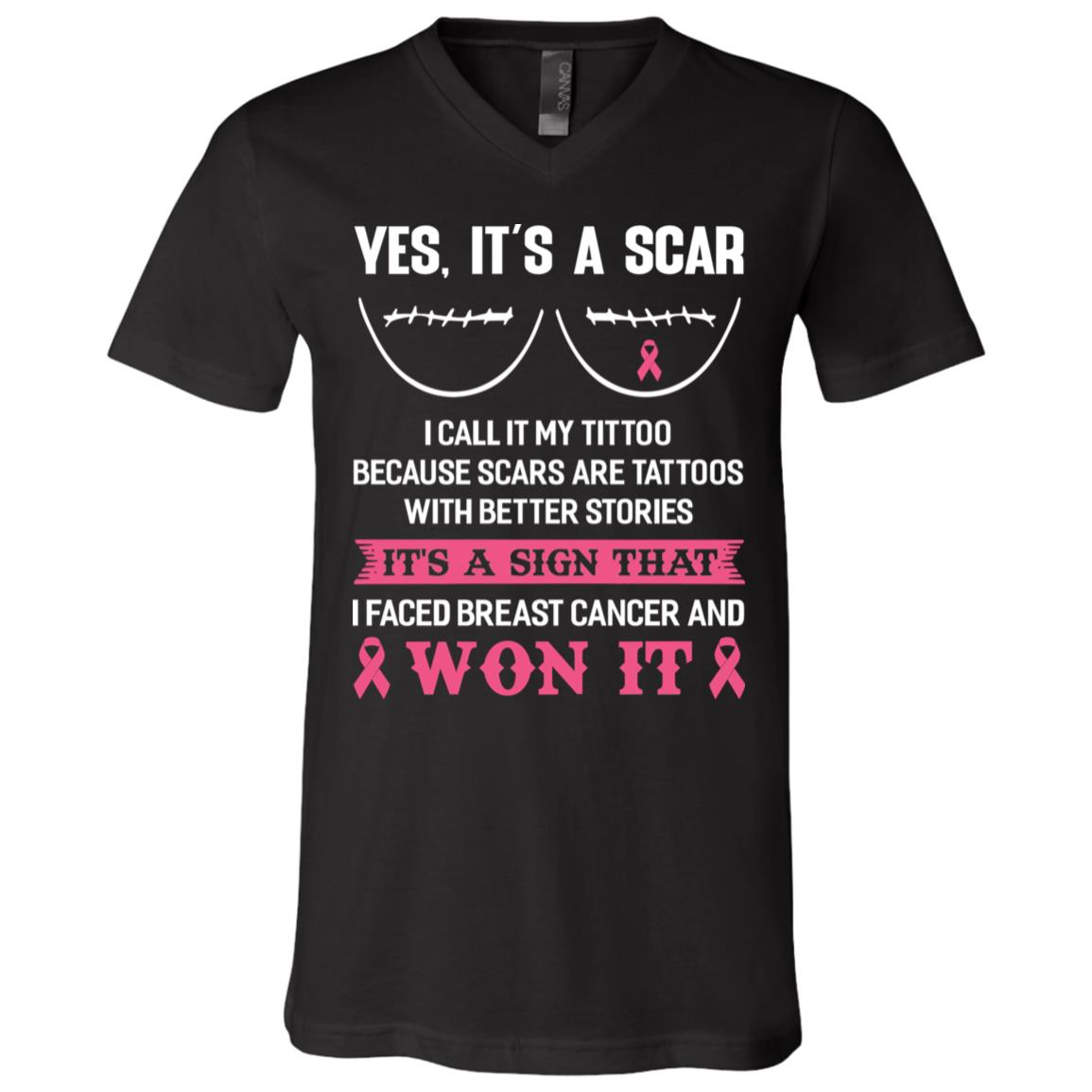 Tittoo Shirt, Black, V-Neck T-Shirt