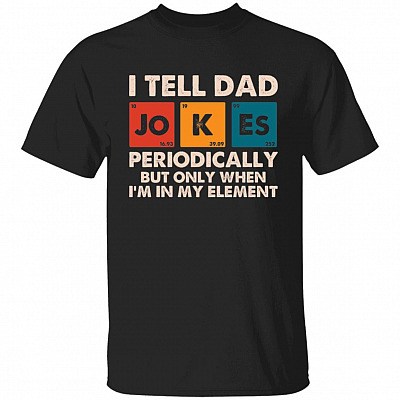dad tee, Black, Unisex T-Shirt