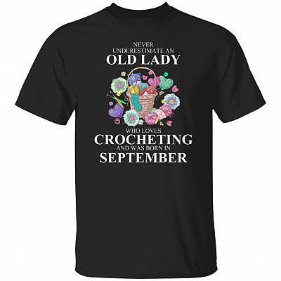 Loves Crocheting Sep, Black, Unisex T-Shirt