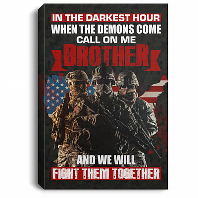 in The Darkest Hour, White, 0.75'' Framed Canvas