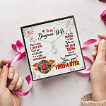 To My Gorgeous Wife When I Tell You I Love You I Don't Say It Out Of Habit Love Your Firefighter Alluring Beauty Necklace
