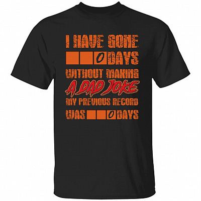 Dad Joke Shirt, Black, Unisex T-Shirt