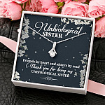 Unbiological Sister Friends By Heart And Sisters By Soul Alluring Beauty Necklace - Bestie Gifts for Women Jewelry