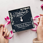 Unbiological Sister Friends By Heart And Sisters By Soul Alluring Beauty Necklace - Bestie Gifts for Women Jewelry