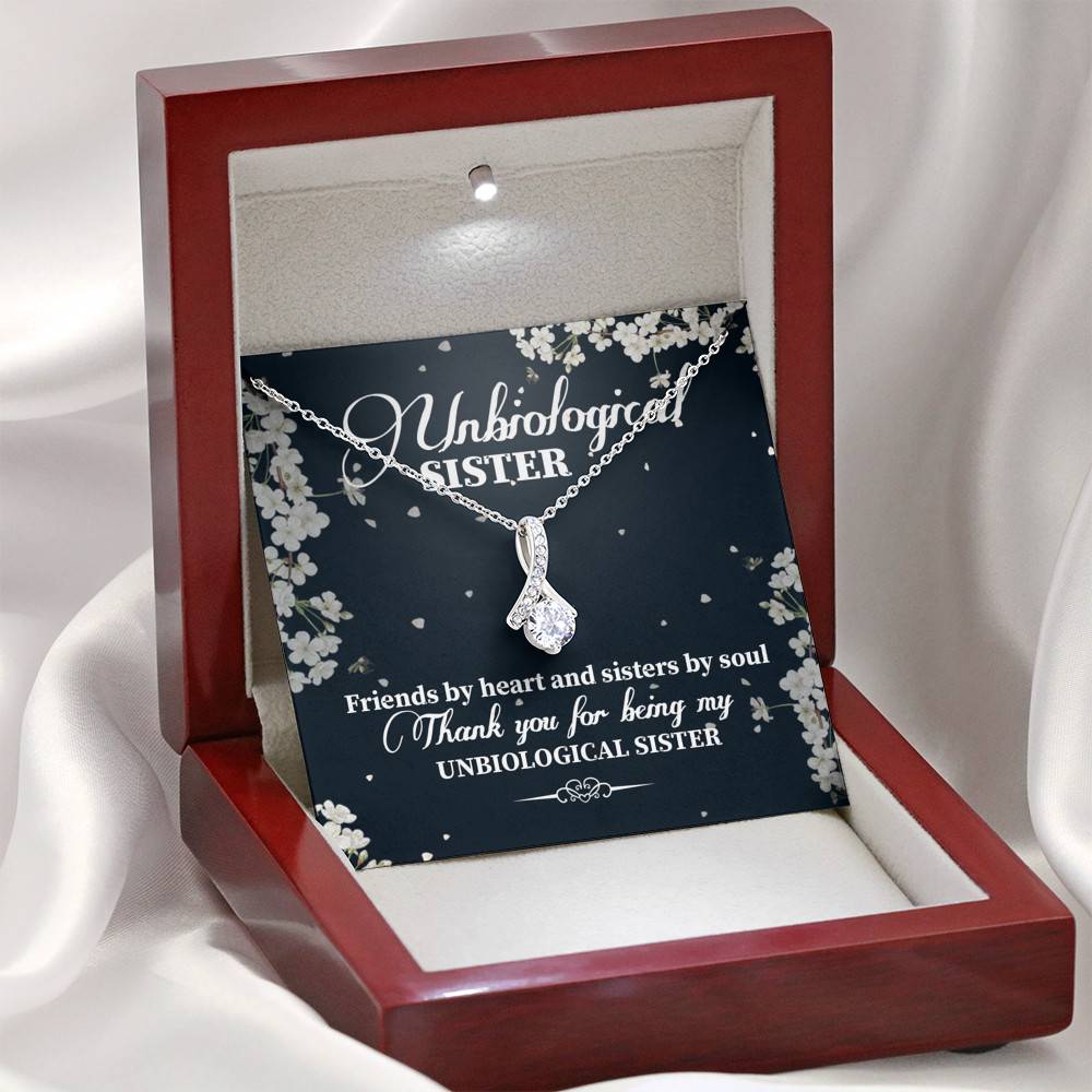 Unbiological Sister Friends By Heart And Sisters By Soul Alluring Beauty Necklace - Bestie Gifts for Women Jewelry