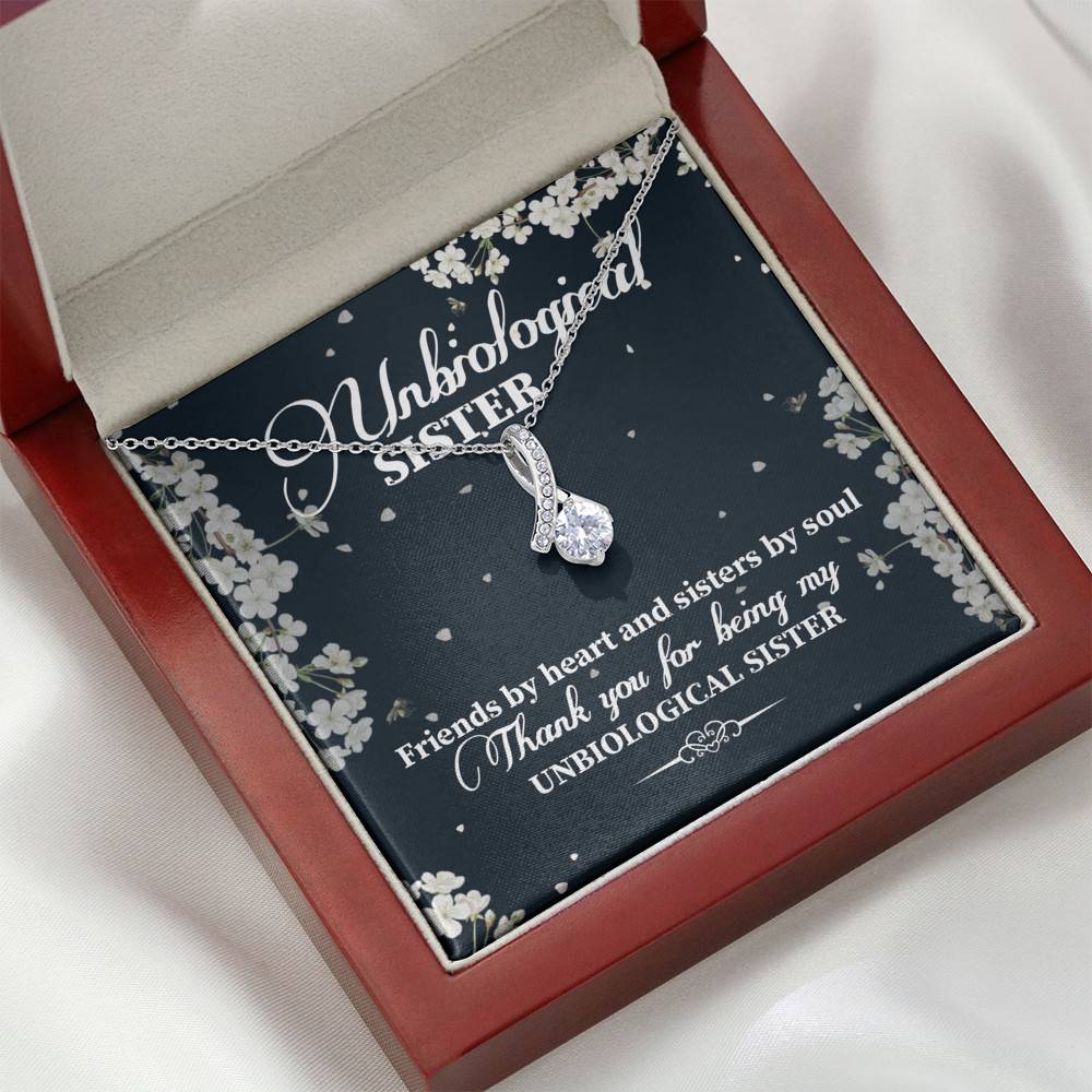 Unbiological Sister Friends By Heart And Sisters By Soul Alluring Beauty Necklace - Bestie Gifts for Women Jewelry