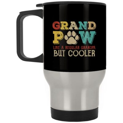 14 oz. Silver Travel Mug