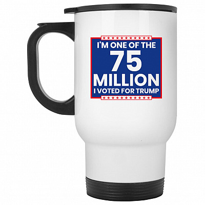 14 oz. White Travel Mug