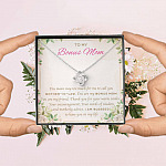 To My Bonus Mom You Mean Way Too Much For Me To Call You Mother In Law Love Knot Necklace