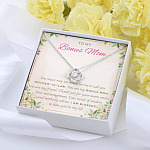 To My Bonus Mom You Mean Way Too Much For Me To Call You Mother In Law Love Knot Necklace