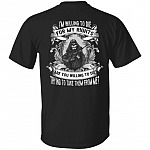 willing to tee, Black, Unisex T-Shirt