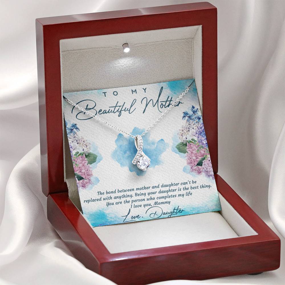The Bond Between Mother And Daughter Cant Be Replaced Alluring Beauty Necklace - Mother Daughter Gift Necklace