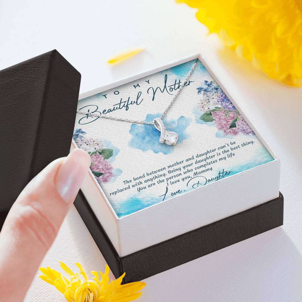 The Bond Between Mother And Daughter Cant Be Replaced Alluring Beauty Necklace - Mother Daughter Gift Necklace