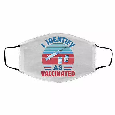I identify mask, White, Cloth Face Cover – Medium/Large