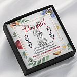 Daughter Life Is Full Of Ups And Downs Don't Just Climb Mountain Move Them Giraffe Pendant Necklace