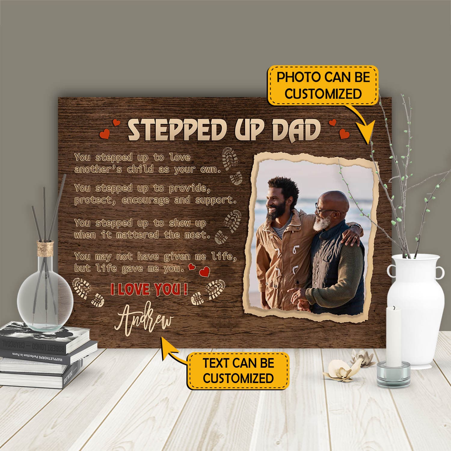 1N.Stepped Up Dad You Step Up To Love Mockup 2