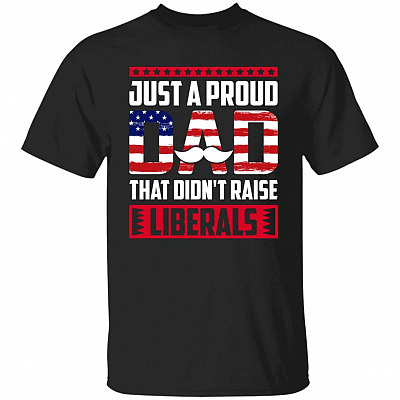 Proud Dad Shirt, Black, Unisex T-Shirt