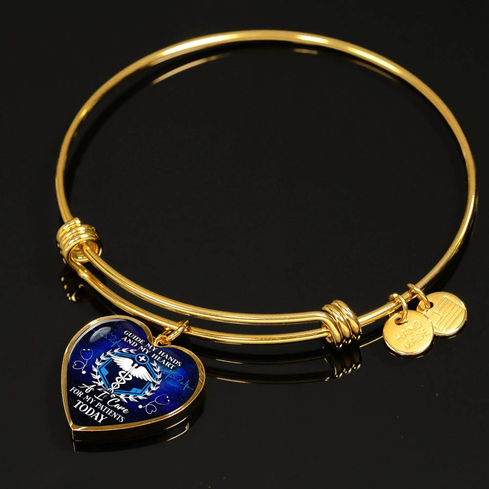 Guide My Hands And My Heart As I Care For My Patients Today Heart Pendant Necklace