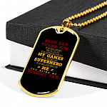 Dear Dad Thank You for Being My Biggest Fan Dog Tag Pendant Necklace - Father Son Necklace Dear Dad Thank You for Being My Biggest Fan Dog Tag Pendant Necklace - Father Son Necklace