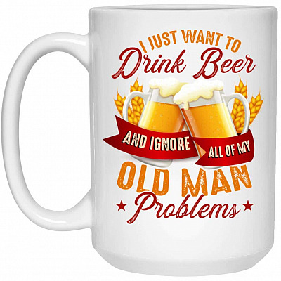 15 oz. White Mug
