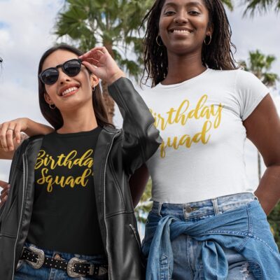 Alternative view of Birthday Squad - Birthday Outfit T-Shirt - V-Neck