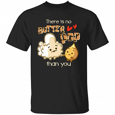 There Is No Butter Black Tshirt, Black, Unisex T-Shirt