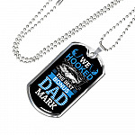 Personalized We Hooked The Best Bonus Dad Dog Tag Pendant Necklace - Bonus Dad Dog Tags