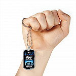 Personalized We Hooked The Best Bonus Dad Dog Tag Pendant Necklace - Bonus Dad Dog Tags
