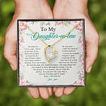 From Mother in Law to My Daughter in Law We Both Love the Same Man Forever Love Pendant Necklace