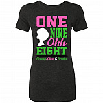 One Nine Oh Eight Ladies Tshirt, Vintage Black, Premium Ladies T-Shirt One Nine Oh Eight Ladies Tshirt, Vintage Black, Premium Ladies T-Shirt