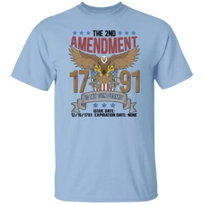 The 2nd Amendment t, Light Blue, Unisex T-Shirt