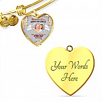 Custom Photo Those We Love Don't Go Away They Walk Beside Us Everyday Heart Pendant Necklace