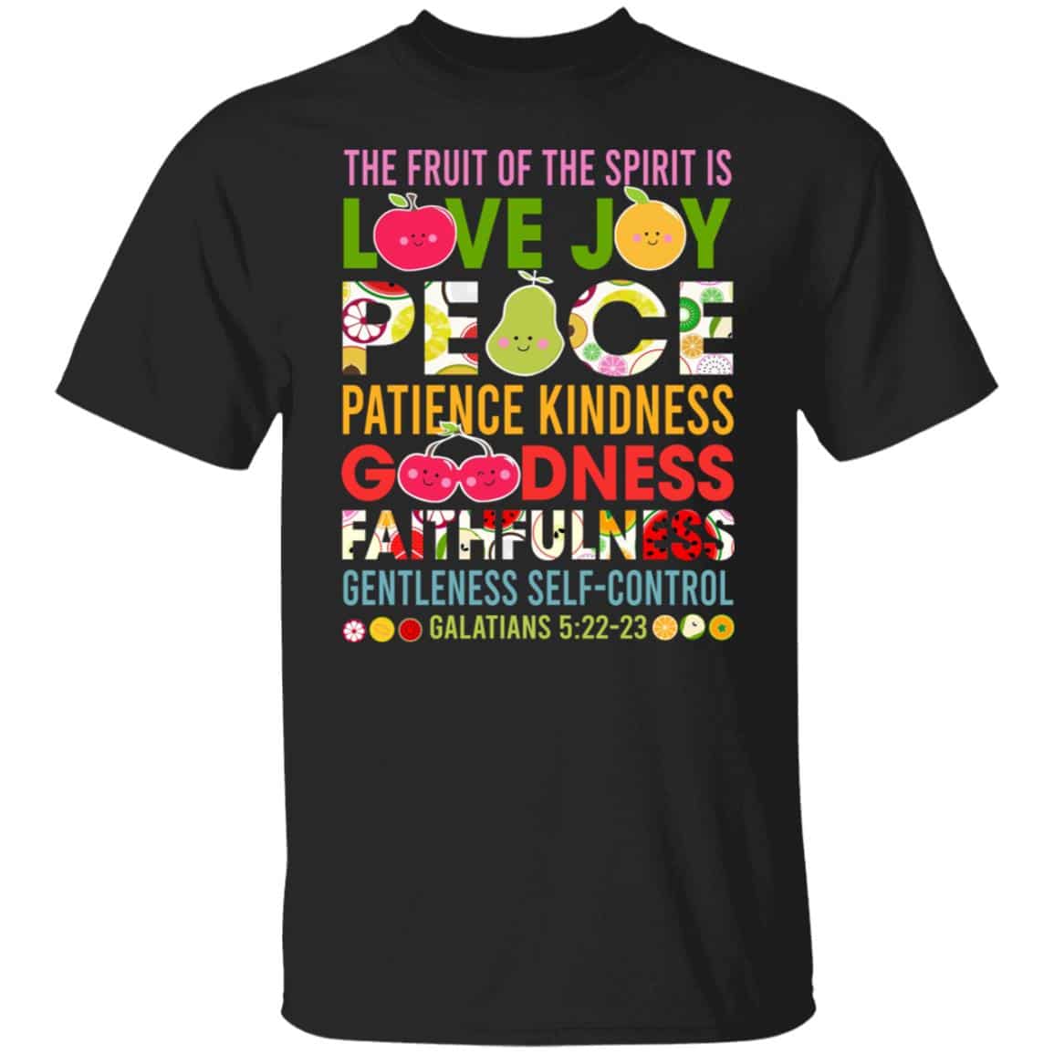 fruit t, Black, Unisex T-Shirt