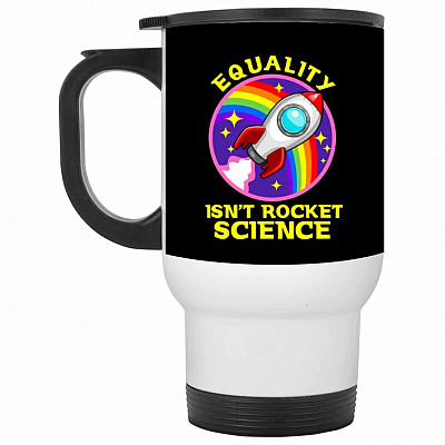 14 oz. White Travel Mug