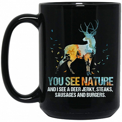 15 oz. Black Mug