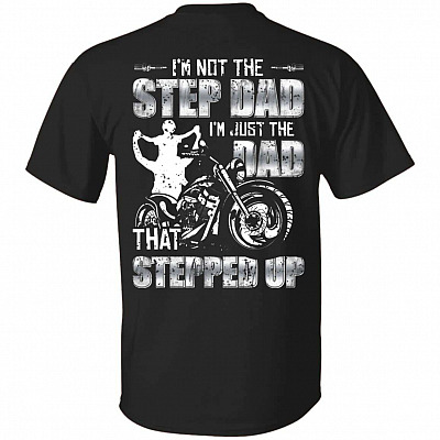 Stepped Dad Shirt, Black, Unisex T-Shirt