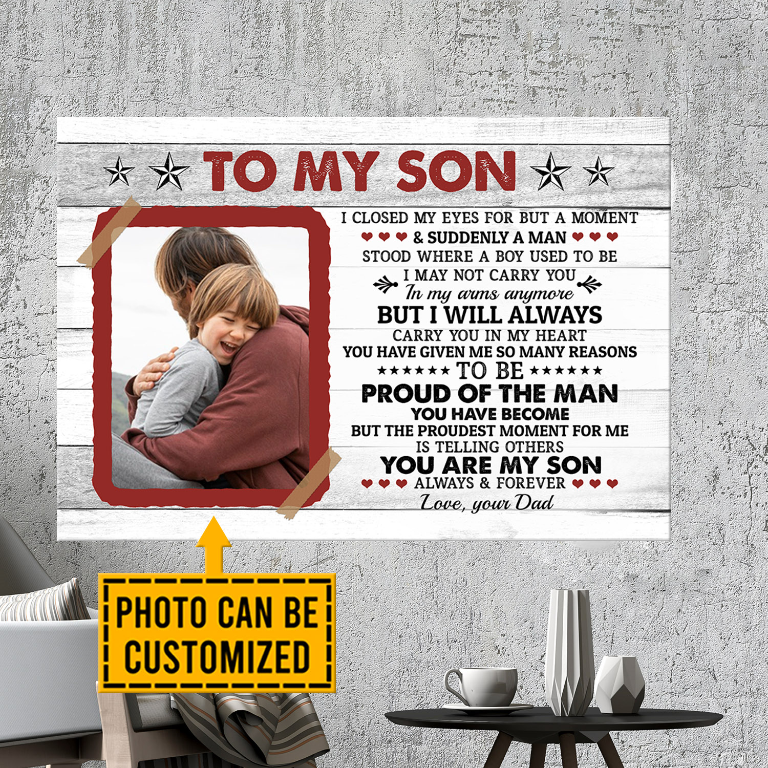 10VT. To My Son I Closed My Eyes canvas mk2