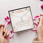 Bonus Daughter I Didn't Give You The Gift Of Life Life Gave Me The Gift Of You Stepdaughter Alluring Beauty Necklace