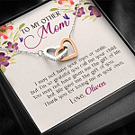 Personalized My Other Mom I May Not Have Your Eyes Or Smile Interlocking Hearts Necklace Personalized My Other Mom I May Not Have Your Eyes Or Smile Interlocking Hearts Necklace
